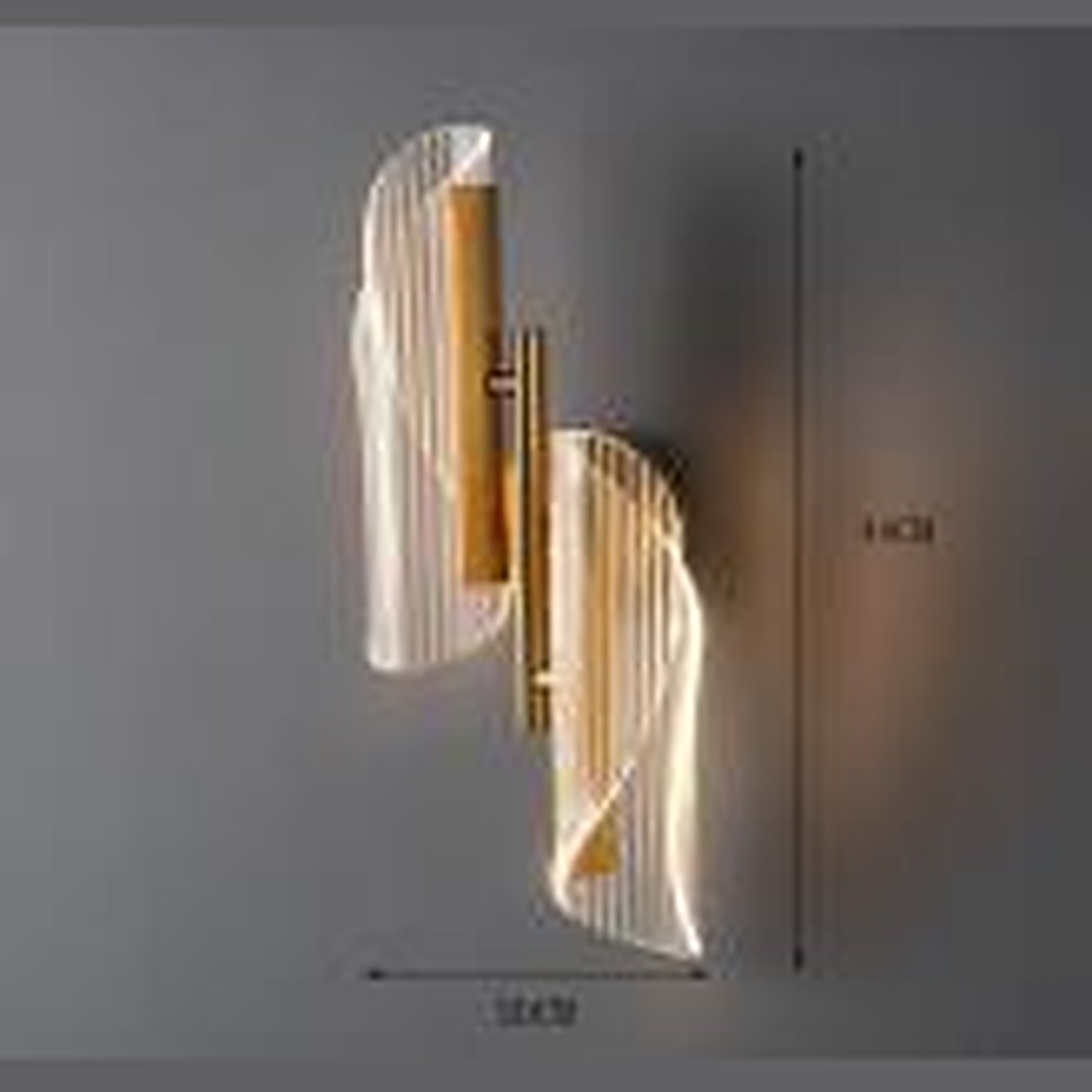 Double Ribbon Wall Light