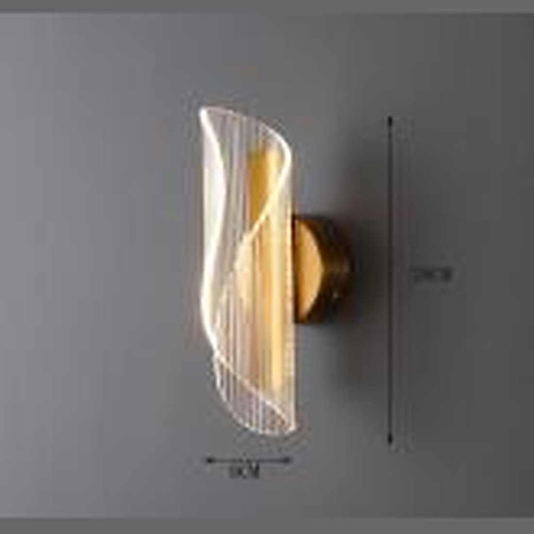 Single Ribbon Wall Light