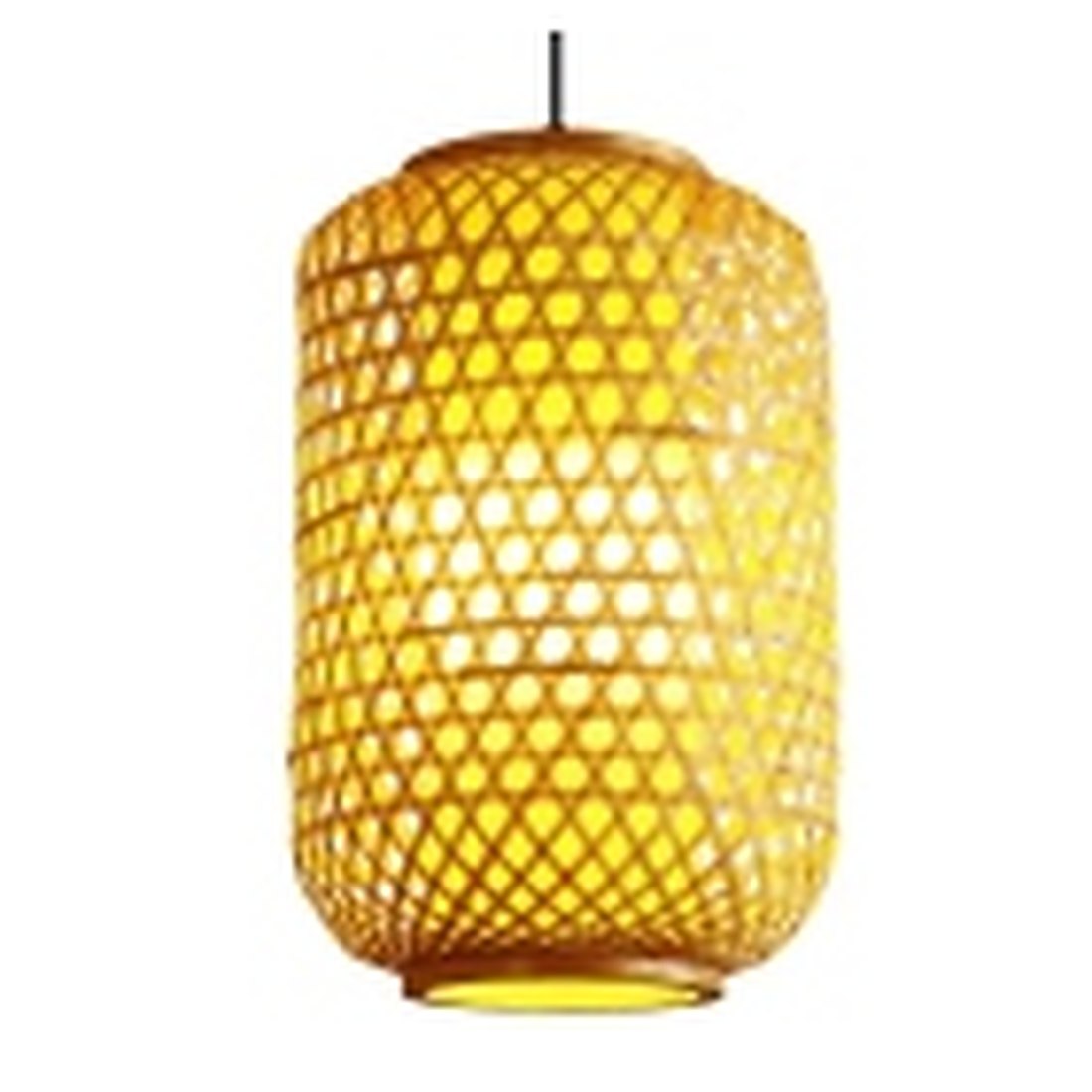 Bamboo Cane Cylinder Pendant