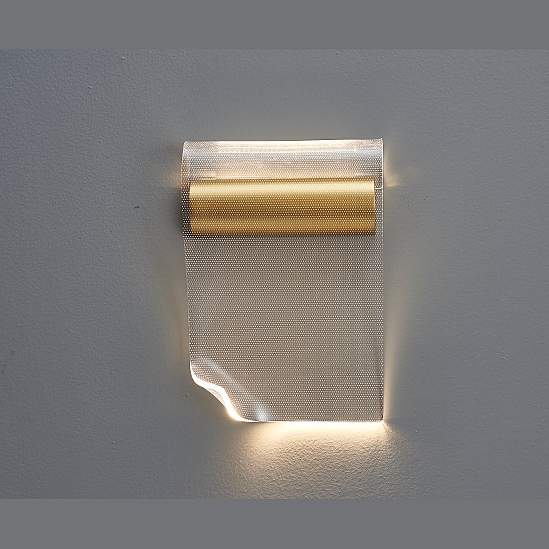 Curved Acrylic Wall Light, Left