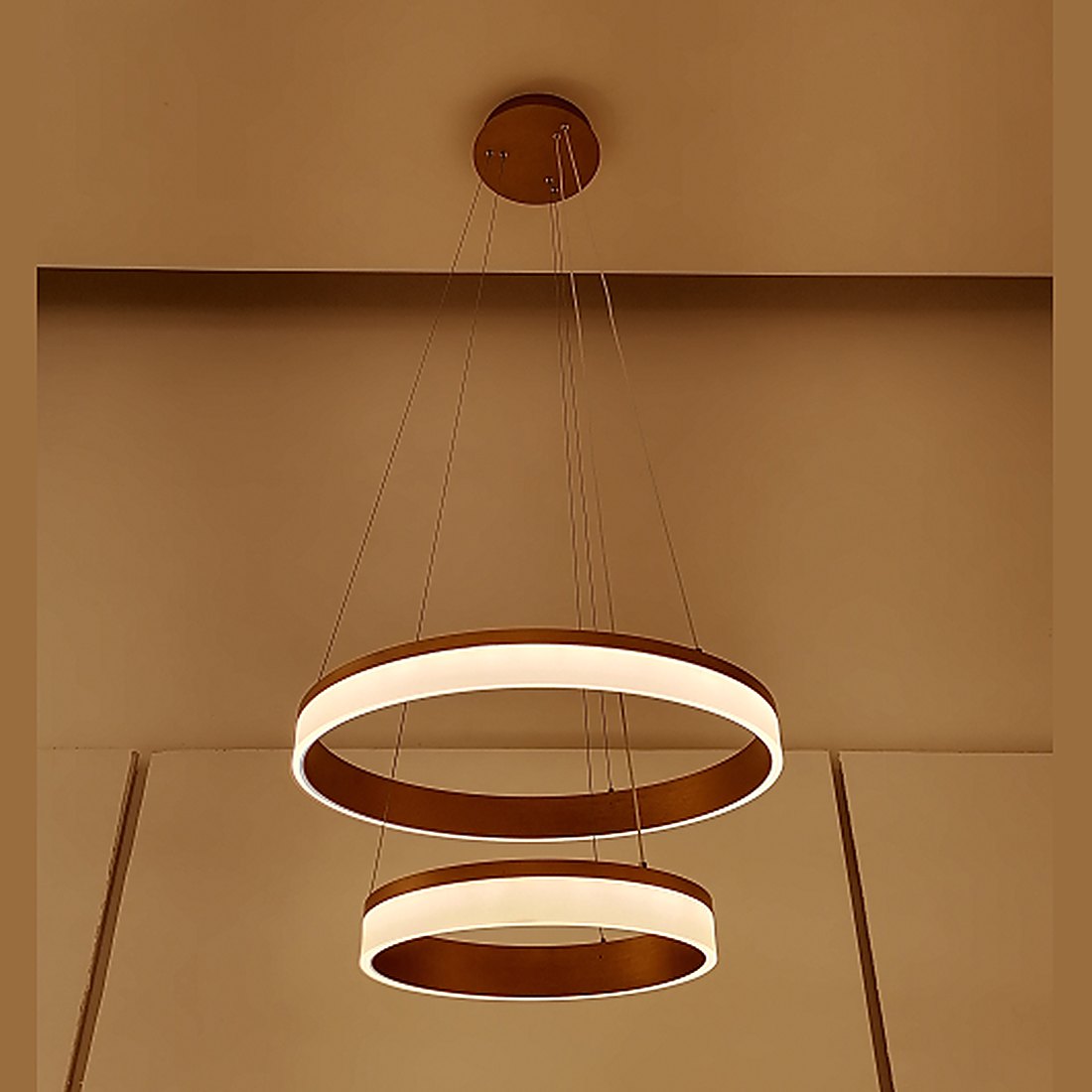 Twin Ring LED Pendant